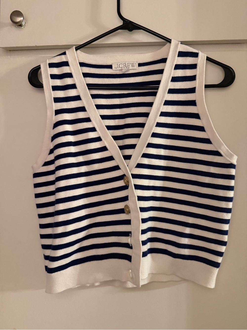 J.Crew fisherman nautical old money preppy coastal knit vest